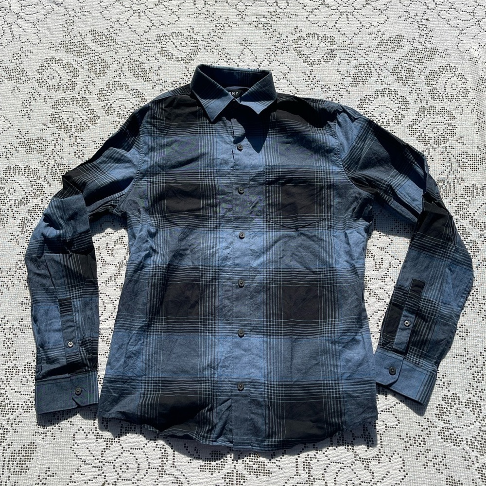 Mens Dkny polo long sleeve size small